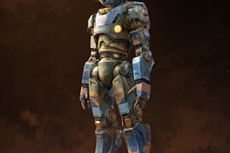 draw robot characters for you