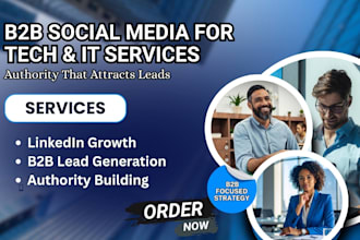 build linkedin authority for IT and saas companies to generate b2b leads