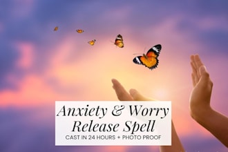 cast anxiety and worry release spell to calm your mind and restore inner peace