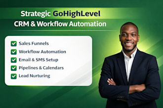 setup and automate gohighlevel CRM, funnels and workflows
