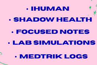 do i human, shadow health, focused note, lab simulations