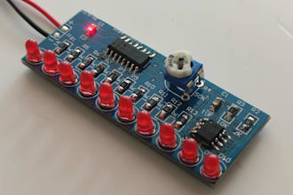 design compact 1 layer easyeda pcb for 12v led chaser with smd components