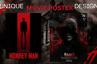 create horror movie poster design cinematic