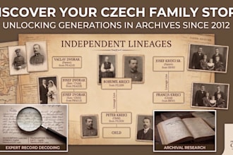 find your czech ancestors or visit archive for any records
