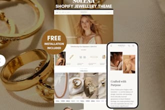 build jewelry shopify store fashion store, jewelry website ring store wristwatch