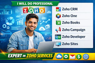 do zoho crm, zoho one, zoho books, zoho campaign,   zoho developer and zoho site