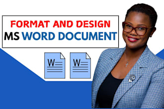 create edit fix format and design microsoft word document ms word document