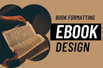 book formatting for amazon KDP, print and ebook layout design