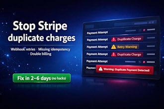 stop stripe duplicate charges with webhook idempotency