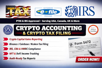 do crypto accounting and crypto tax return filing for crypto transactions