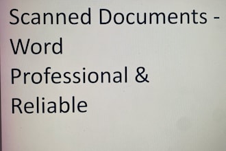 retyping pdfs and scanned documents into word
