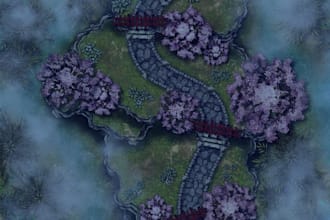 design custom ttrpg battle maps and fantasy world maps