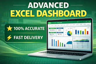build interactive excel dashboard and reports