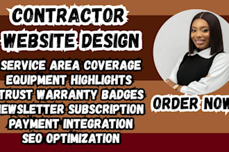 design contractor website concrete service website concrete driveway website