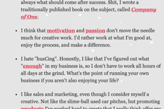 provide high quality copywriting services
