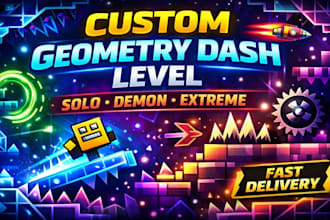 geometry dash solo level design and build a custom modern gd decor
