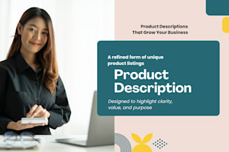 write unique product descriptions