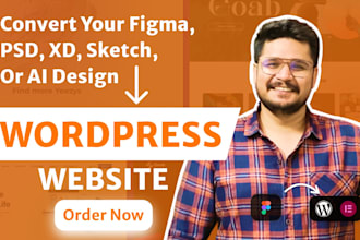 convert figma to wordpress PSD to wordpress figma to elementor or acf