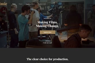 build squarespace film studio website video production agency website