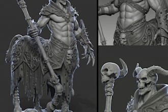 sculpt premium 3d printable character and collectible statue