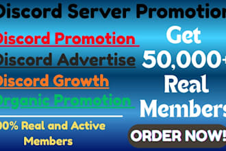 organically grow and promote your discord server, with real active members