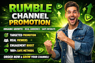 do organic rumble promotion and channel growth