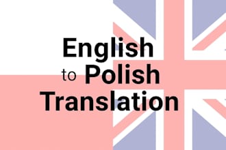 translate english to polish and polish to english with proofreading