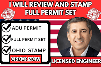 review and stamp, USA engineer stamp, california stamp,michigan stamp,ohio stamp