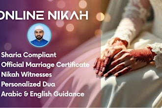 perform quick online islamic nikah with authentic certificate witness and wali