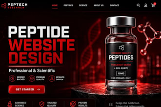 build peptide website peptide store research peptide woocommerce peptide website