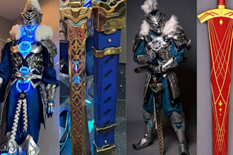 do 3d cosplay creation, props, armor, halloween mask, helmet, 3d printable model