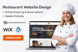squarespace online menu ordering reservation website restaurant booking website