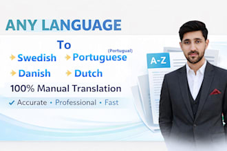 professionally translate swedish danish portuguese dutch and more