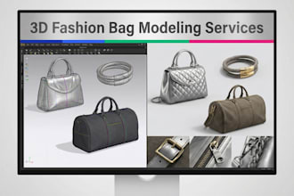 design 3d fashion bag, 3d techpack, 3d handbag, duffle bag, 3d purse in clo3d