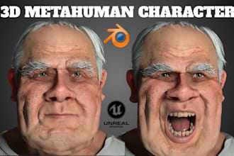 model realistic 3d metahuman game character nsfw daz 3d avatar head sculpt  ue5