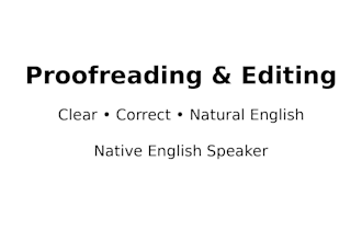 proofread and edit your english writing