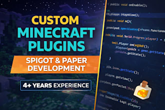 make custom minecraft plugins for your server or smp