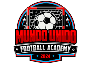 design powerful youth football academy logo