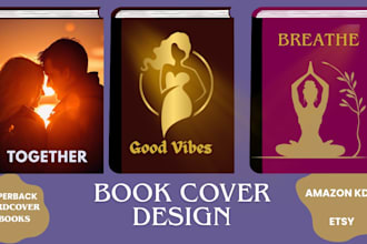 design book cover for amazon KDP paperback hardcover ebook