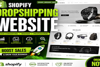 design and redesign your shopify store shopify dropshipping website pod