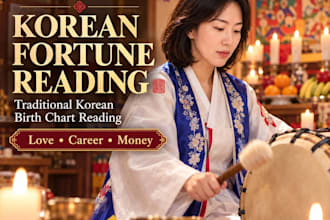 provide a korean astrology birth chart reading