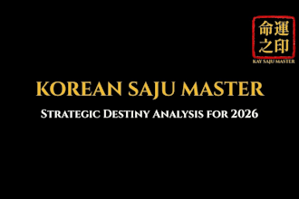 be your professional bazi master for korean saju and fortune telling