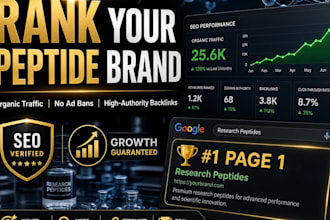 provide expert peptide SEO and research chemical marketing for brand growth