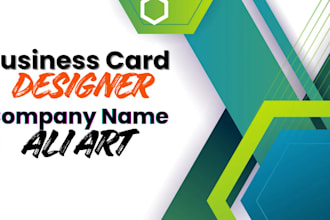 design professional and modern business card