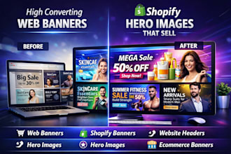 do web banner shopify banner website header hero image ecommerce website banner
