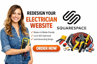 redesign electrician website electrical service website repair company website