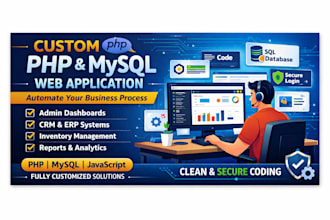 be your php web app developer and build custom mysql web application
