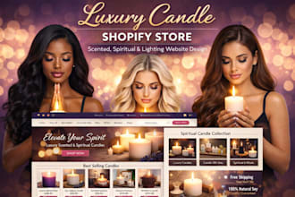 build italy  france spain germany   candle shopify lightening spiritual website