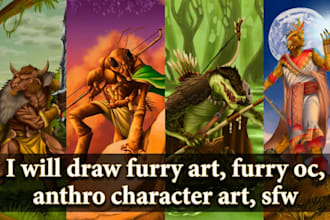 draw furry art, furry oc, anthro character art, sfw