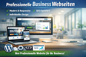 create modern business websites